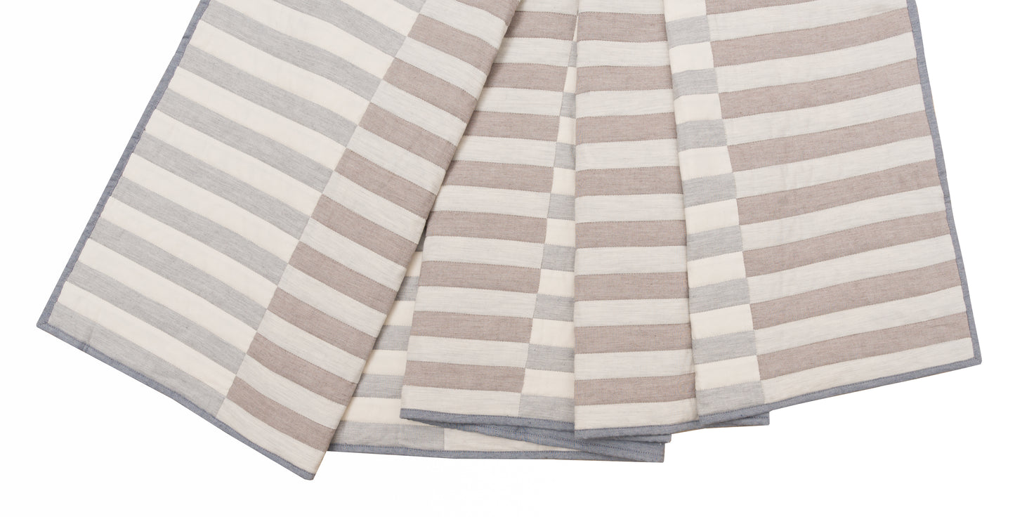 Dancing Stripes Throw in Neutrals