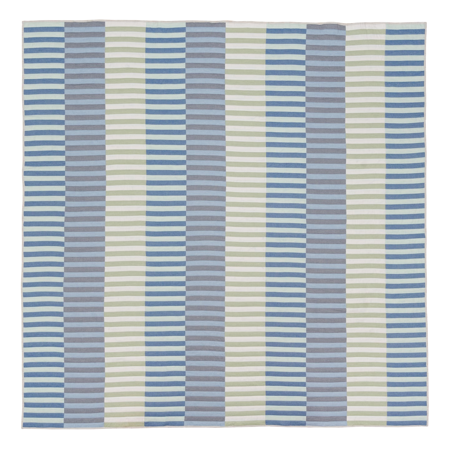 Dancing Stripes Throw in Blues and Greens