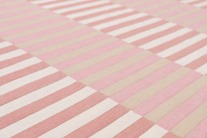 Dancing Stripes Throw in Pinks